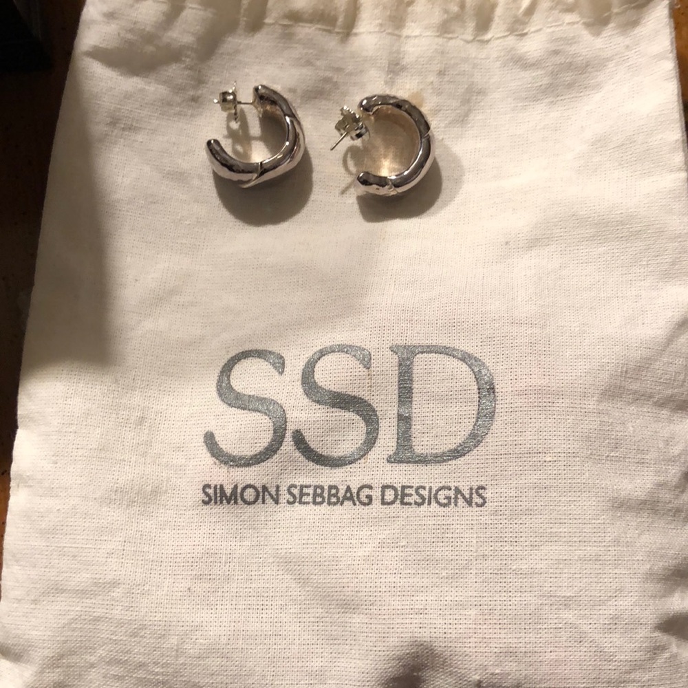Simon Sebbag silver hoops